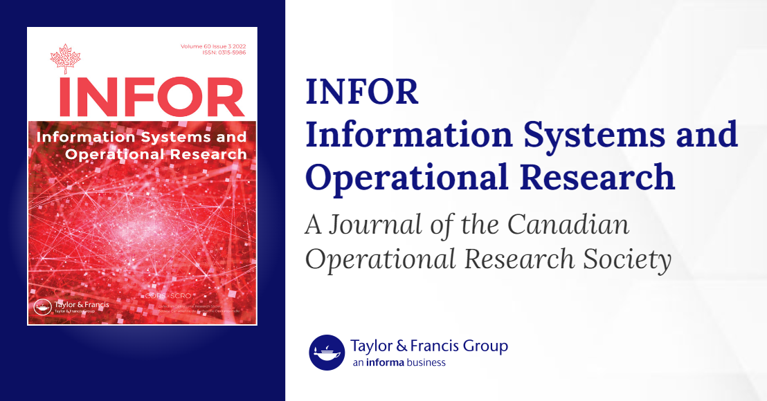 Cover image - INFOR: Information Systems and Operational Research